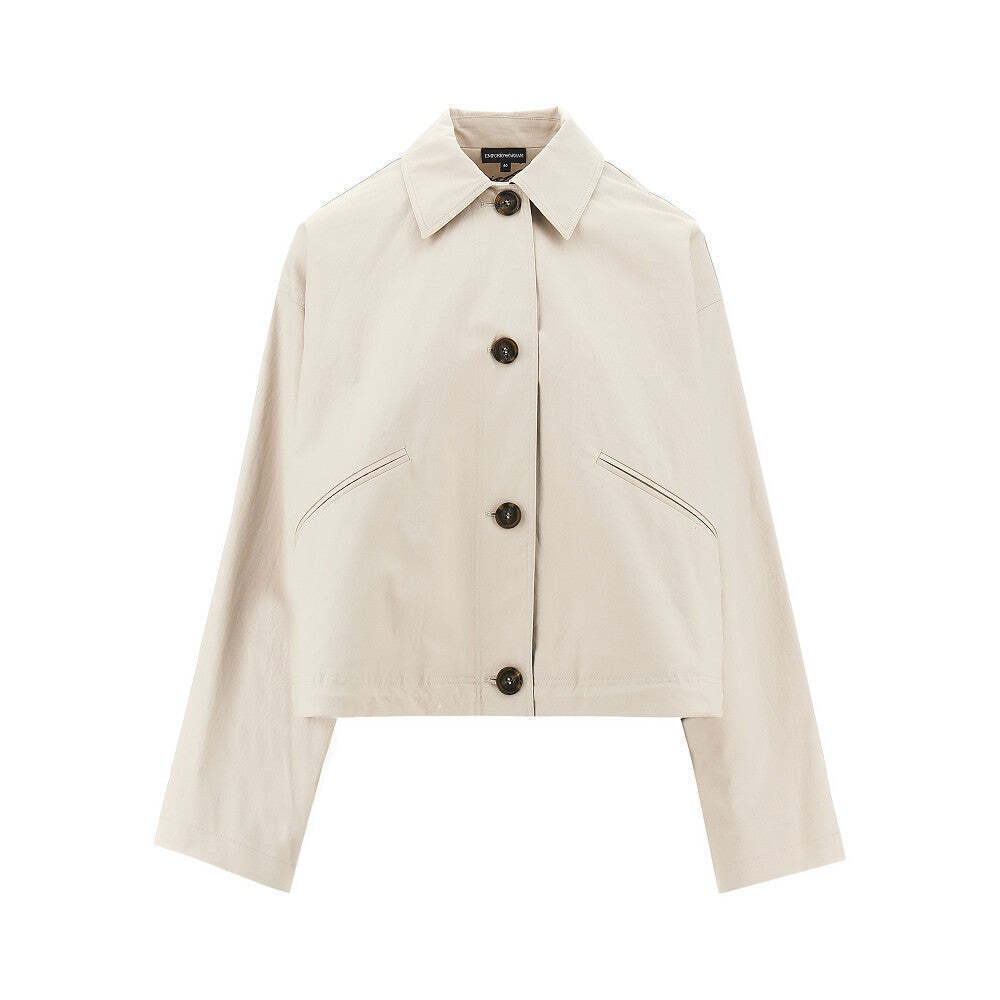 Emporio Armani Cotton Gabardine Blouson Jacket